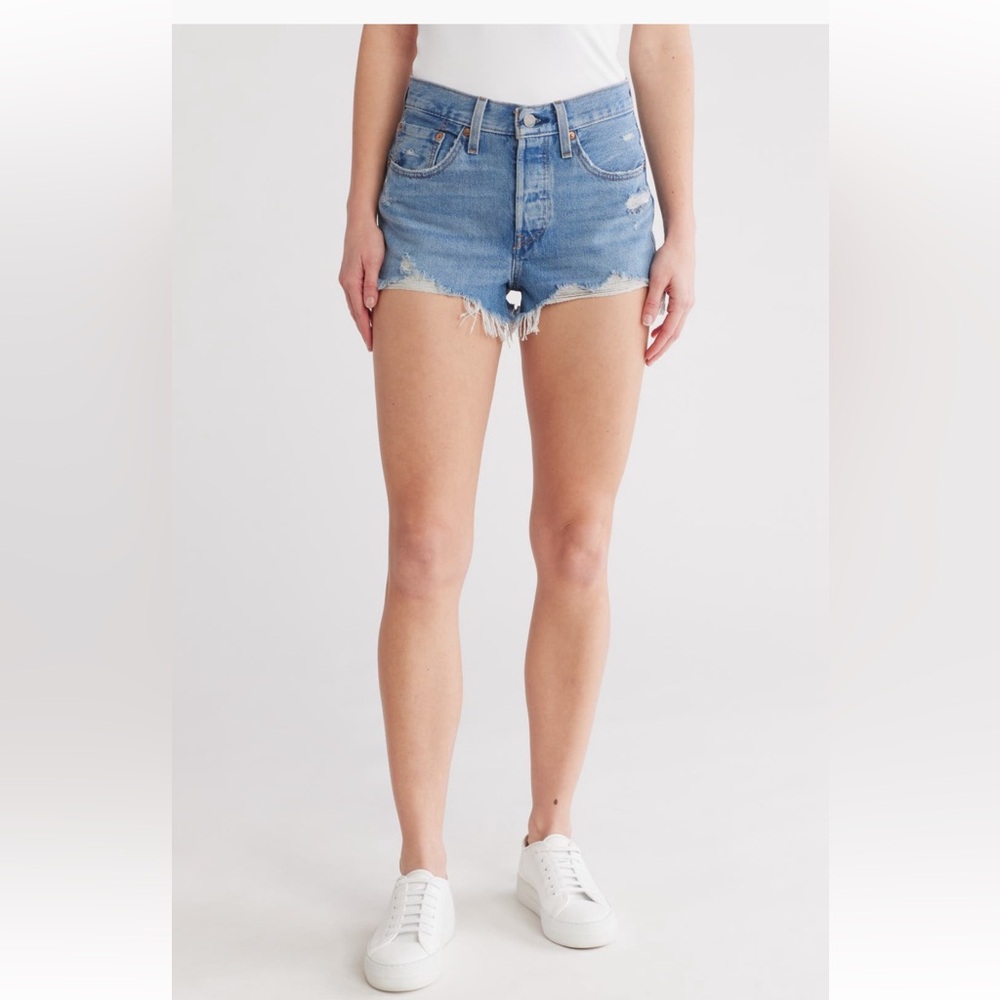 Levi's 501 Women's Original Fit High Rise Jean Shorts - sz 28